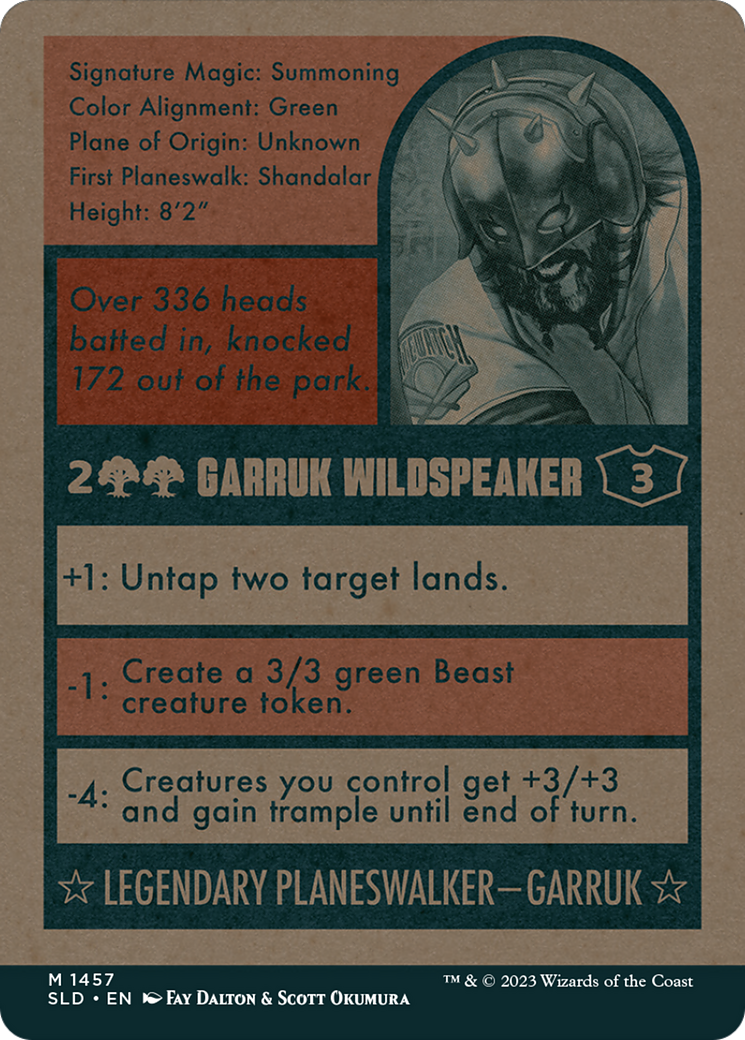 Garruk Wildspeaker (1457) (Reversible) (Showcase) (SLD) - Foil