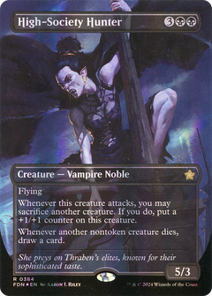 High-Society Hunter (0384) (Borderless) - Mana Foil