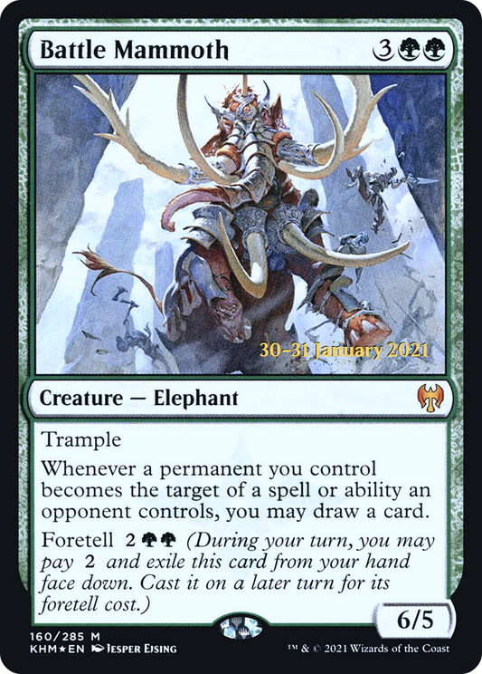 Battle Mammoth (160) (Prerelease) - Foil
