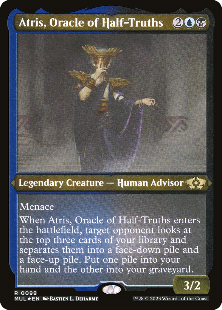 Atris, Oracle of Half-Truths (0099) - Foil Etched