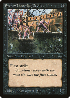 Stone-Throwing Devils (Light Mana Symbol)