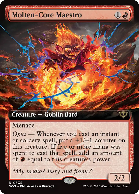 Molten-Core Maestro (0335) (Extended Art) (SOS) - Foil