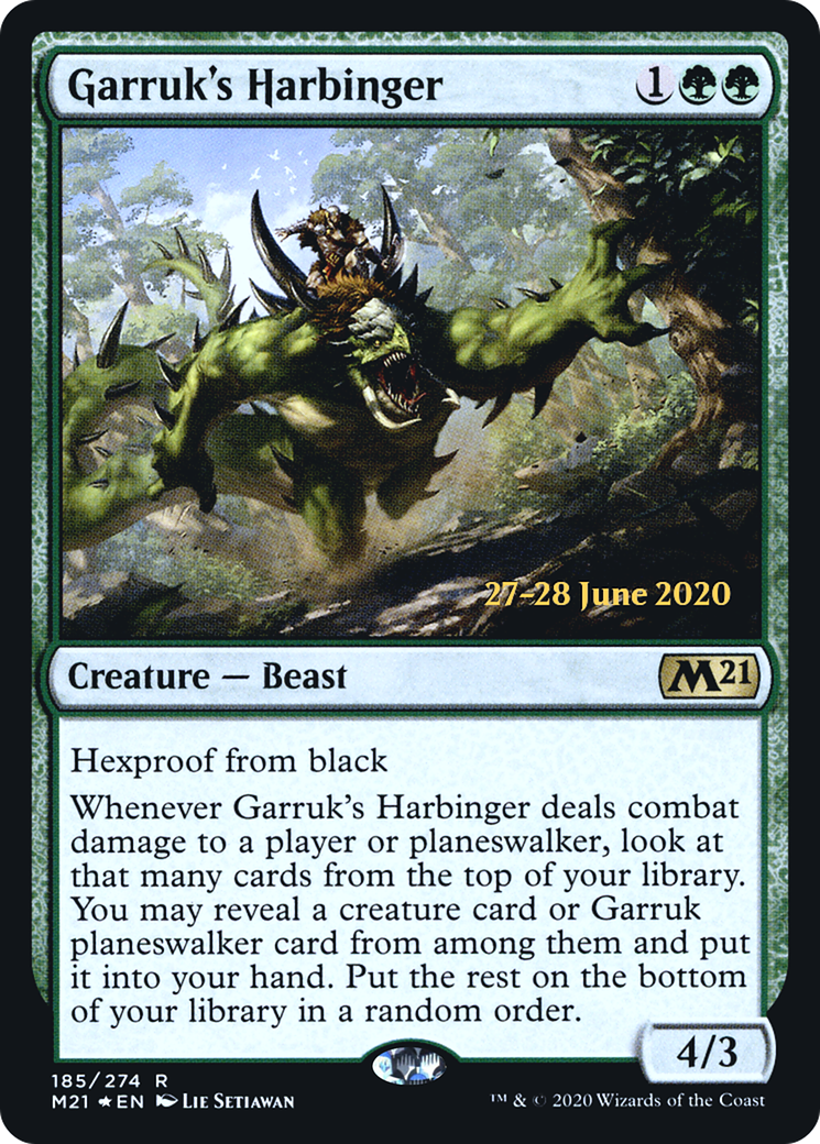 Garruk's Harbinger (185) (Prerelease) - Foil
