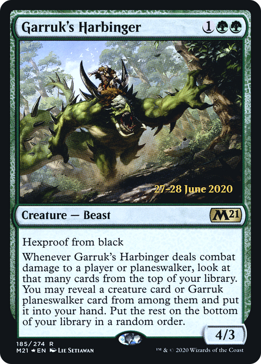 Garruk's Harbinger (185) (Prerelease) - Foil