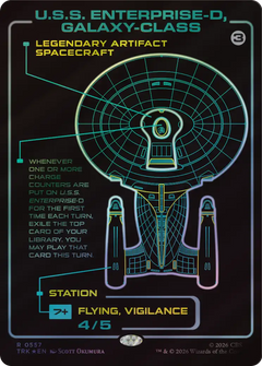 U.S.S. Enterprise-D, Galaxy-Class (0557) (Showcase) (TRK) - Foil