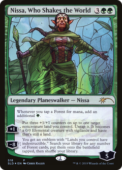 Nissa, Who Shakes the World (518) (Showcase) - Foil
