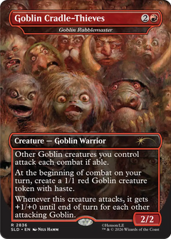 Goblin Cradle-Thieves [Goblin Rabblemaster] (2836) (Borderless) (SLD) - Foil