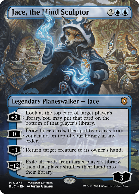 Jace, the Mindsculptor (0075) (Borderless) (Showcase) - Foil