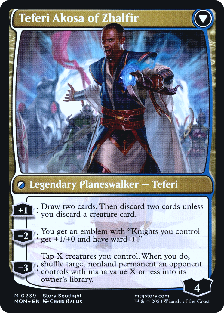 Invasion of New Phyrexia // Teferi Akosa of Zhalfir (0239) (Prerelease) (PMOM) - Foil