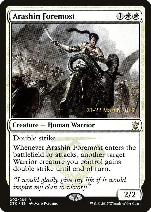 Arashin Foremost (003) (Prerelease) - Foil
