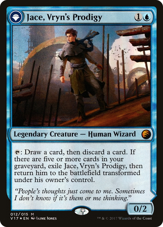 Jace, Vryn's Prodigy // Jace, Telepath Unbound (V17) - Foil