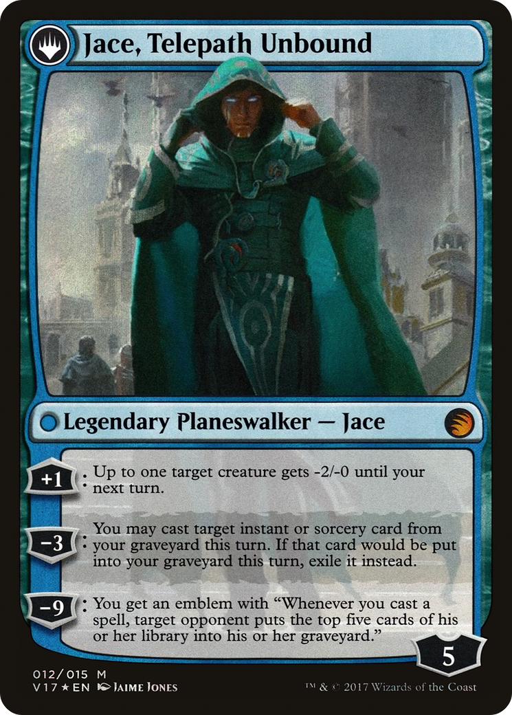 Jace, Vryn's Prodigy // Jace, Telepath Unbound (V17) - Foil