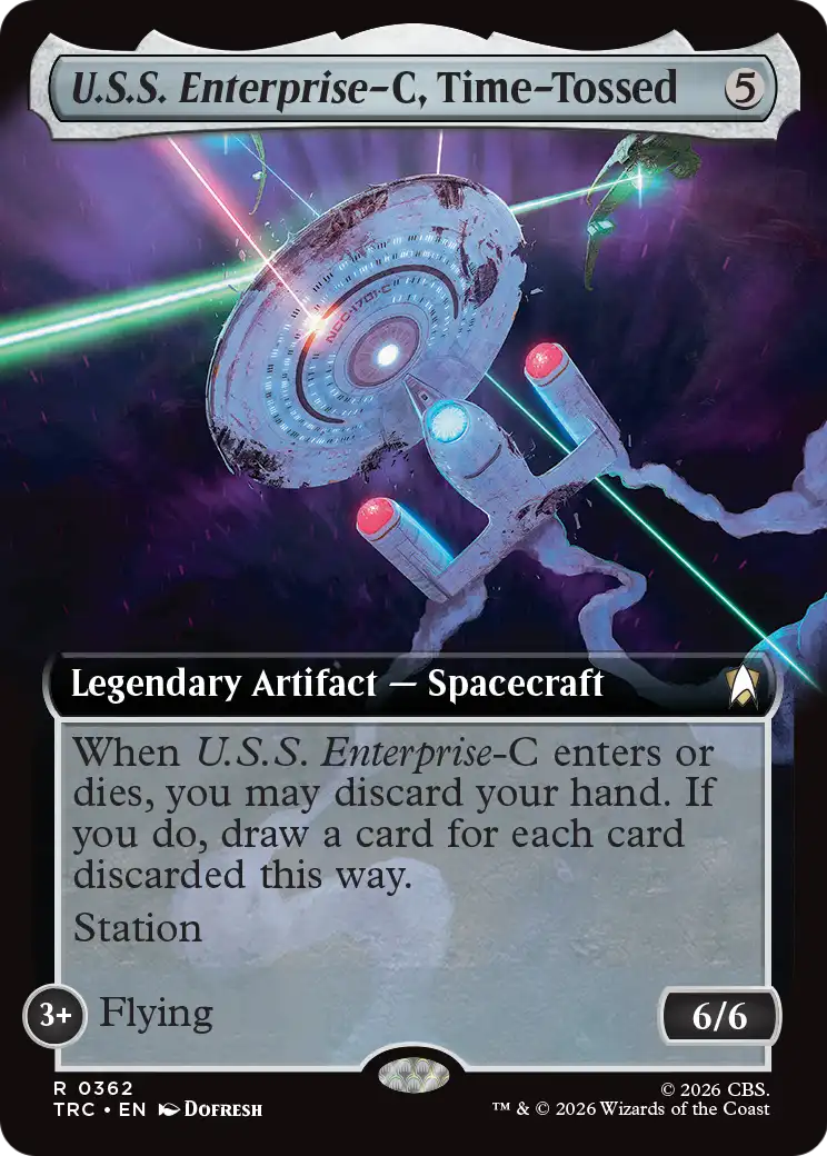 U.S.S. Enterprise-C, Time-Tossed (0362) (Extended Art) (TRC)