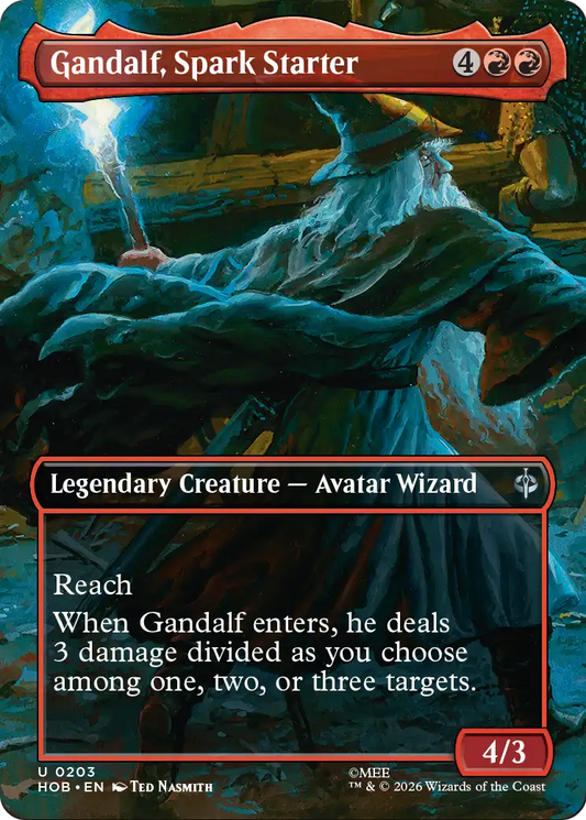 Gandalf, Spark Starter (0203) (Borderless) (HOB)