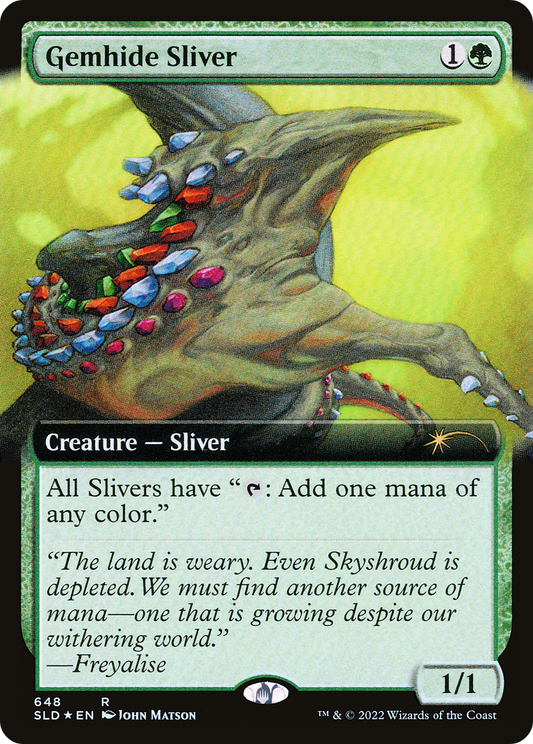 Gemhide Sliver (648) (Extended Art) - Foil