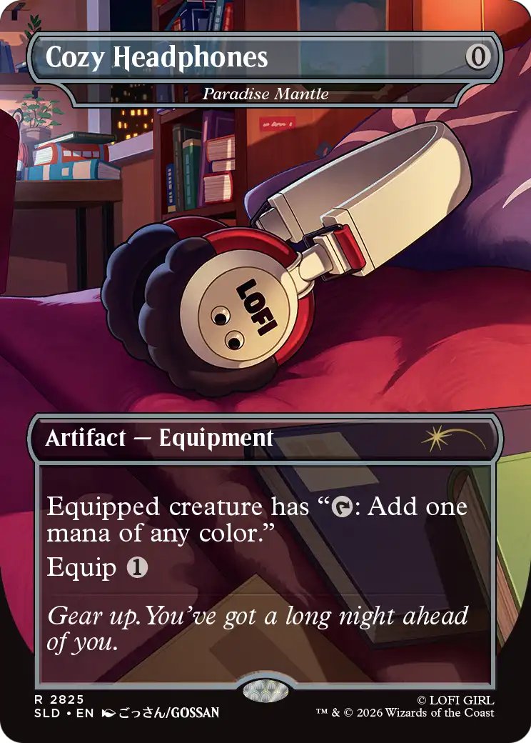 Cozy Headphones [Paradise Mantle] (2825) (Borderless) (Japanese) (SLD) - Foil