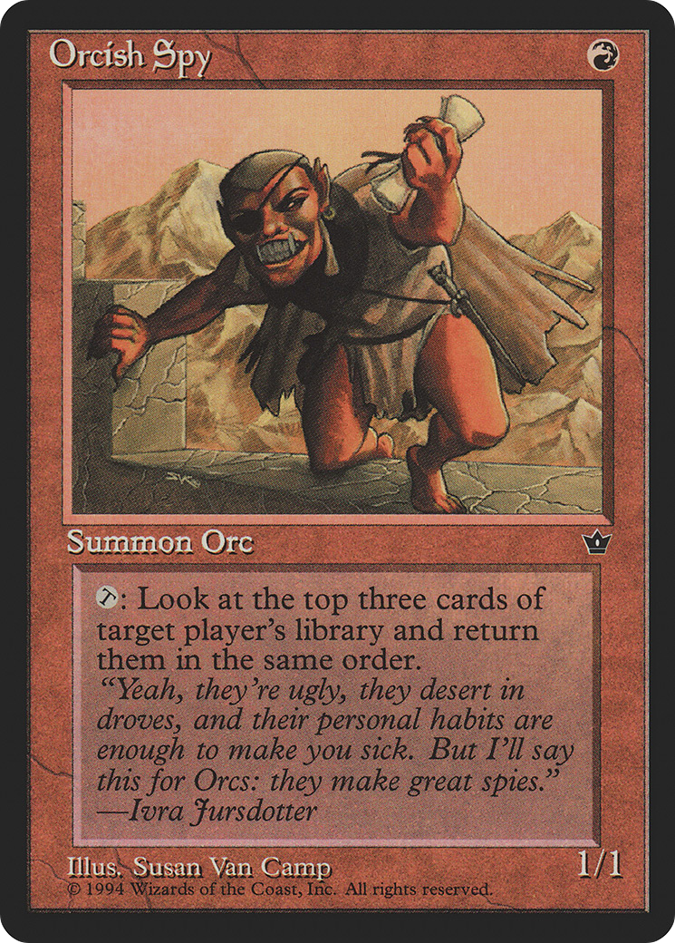Orcish Spy (Illus. Susan Van Camp)