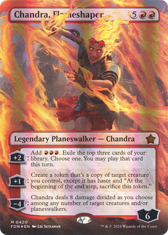 Chandra, Flameshaper (0420) (Borderless) - Mana Foil
