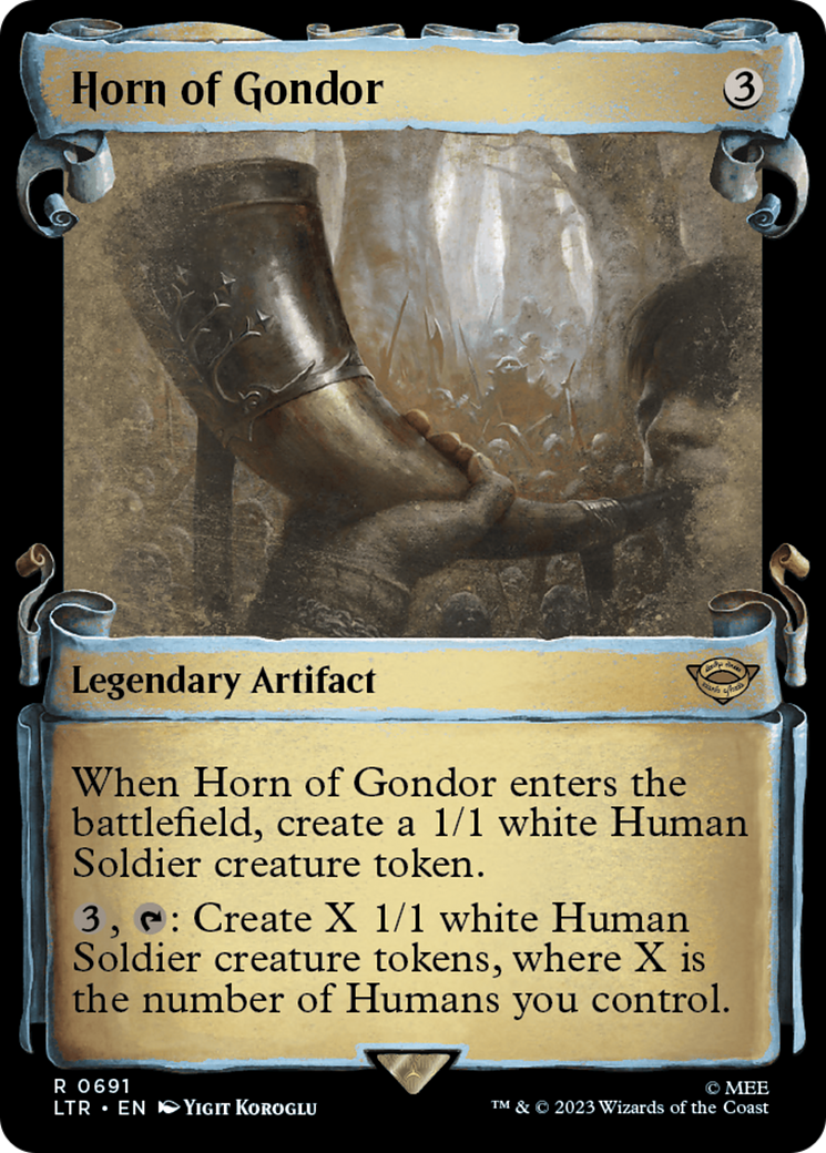 Horn of Gondor (0691) (Showcase) - Silver Foil