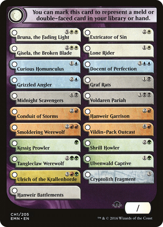 Eldritch Moon Checklist Card (CH1)