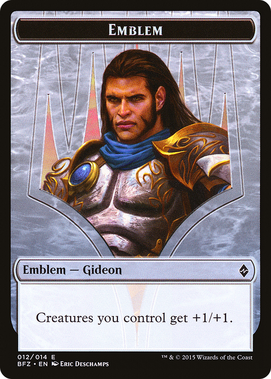 Gideon, Ally of Zendikar Emblem (012)