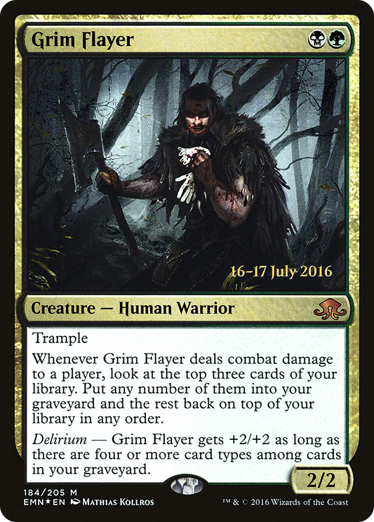 Grim Flayer (184) (Prerelease) - Foil