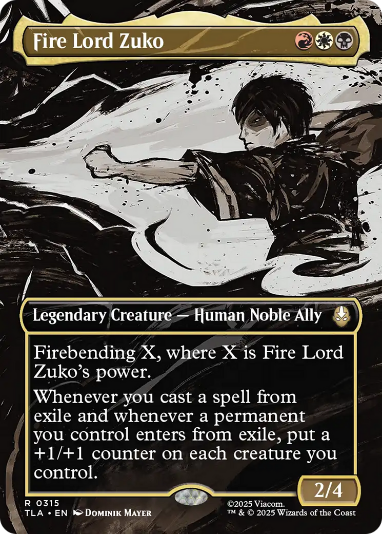 Fire Lord Zuko (0315) (Borderless) - Foil tla