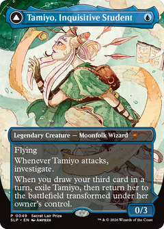 Tamiyo, Inquisitive Student // Tamiyo, Seasoned Scholar (0049) (Borderless) (SLP)