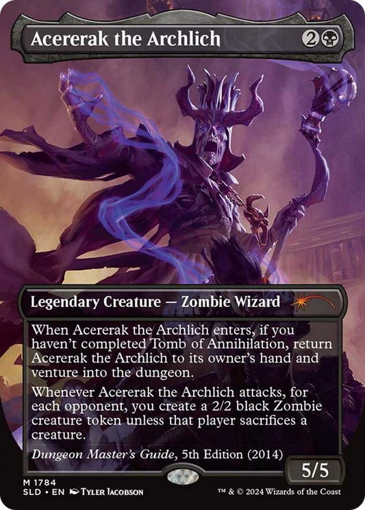 Acererak the Archlich (1784) (Borderless) - Rainbow Foil