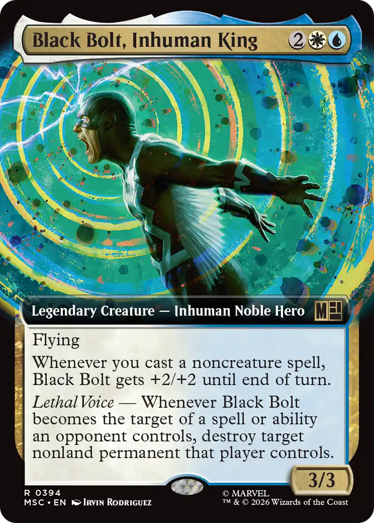 Black Bolt, Inhuman King (0394) (Extended Art) (MSC)