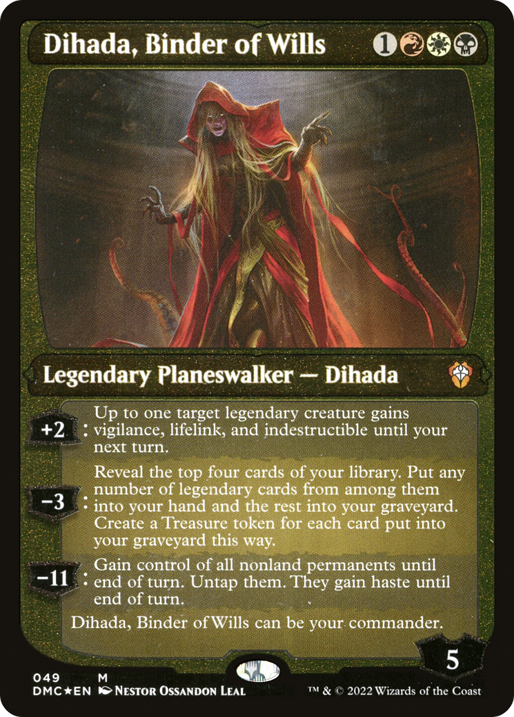Dihada, Binder of Wills (049) (Display Commander) (Thick Stock) - Foil Etched