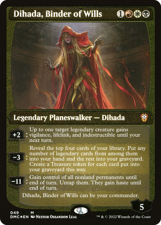 Dihada, Binder of Wills (049) (Display Commander) (Thick Stock) - Foil Etched