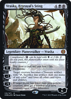 Vraska, Betrayal's Sting (115) (Prerelease) - Foil