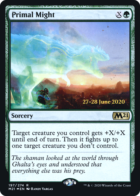 Primal Might (197) (Prerelease) - Foil