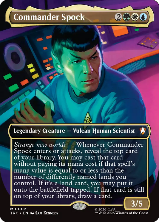 Commander Spock (0002) (Borderless) (TRC)