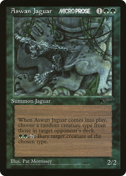 Aswan Jaguar (Oversized) (MicroProse Promo) (O8TH)