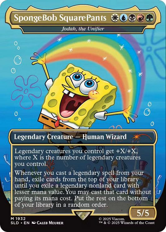 SpongeBob SquarePants [Jodah, the Unifier] (1932) (Borderless) - Foil