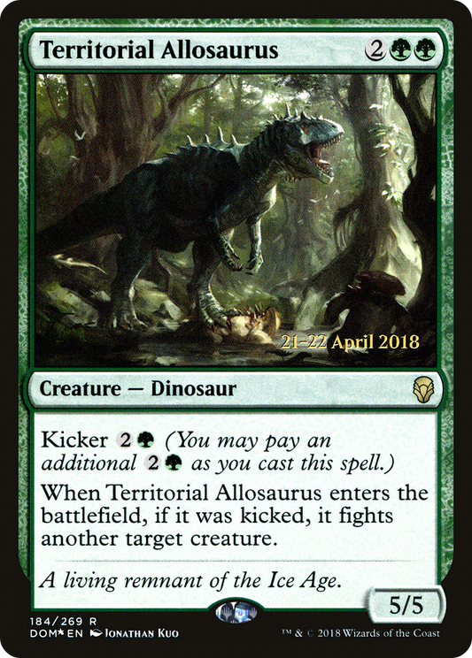 Territorial Allosaurus (184) (Prerelease) - Foil