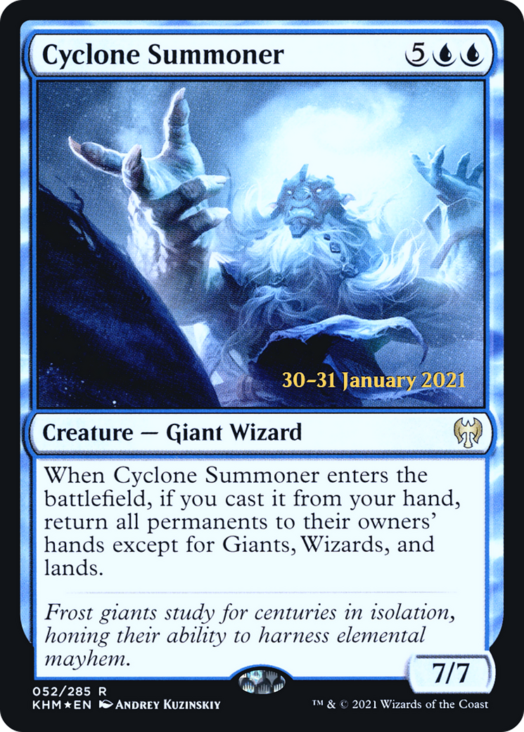 Cyclone Summoner (052) (Prerelease) - Foil