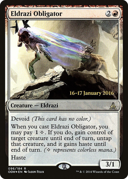Eldrazi Obligator (096) (Prerelease) - Foil