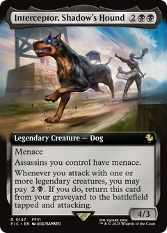 Interceptor, Shadow's Hound (0147) (Extended Art) - Foil