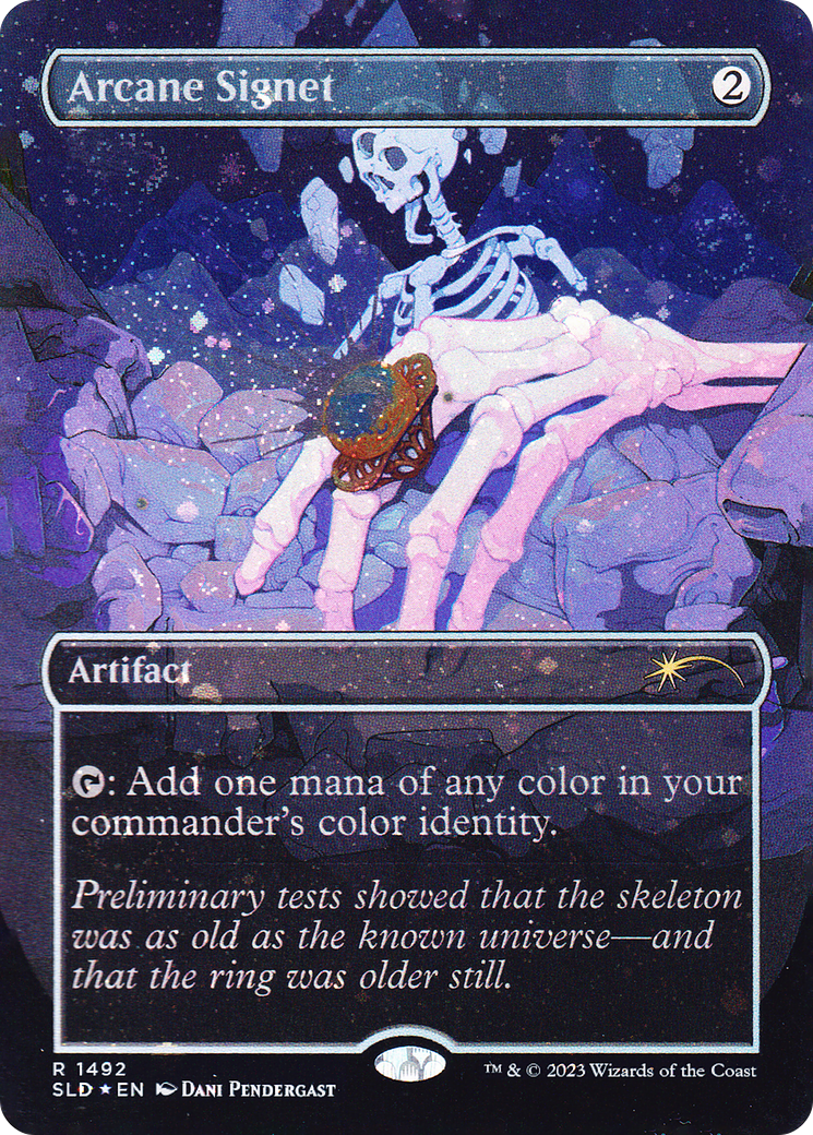Arcane Signet (1492) (Borderless) - Galaxy Foil