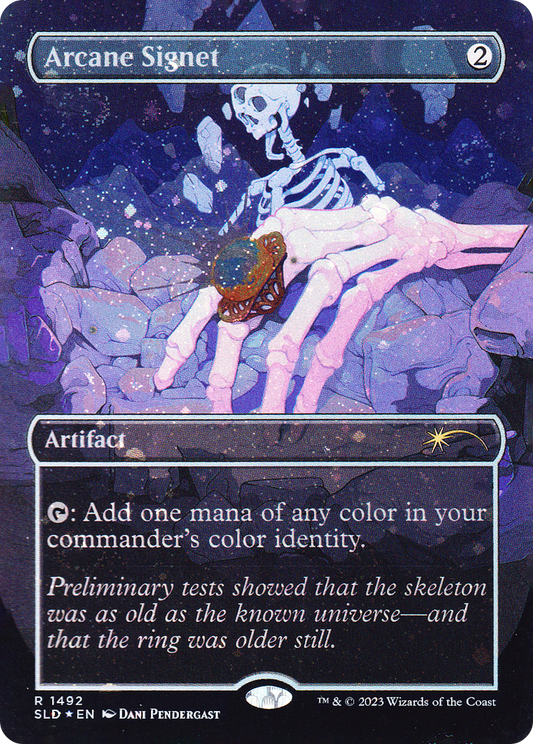 Arcane Signet (1492) (Borderless) - Galaxy Foil