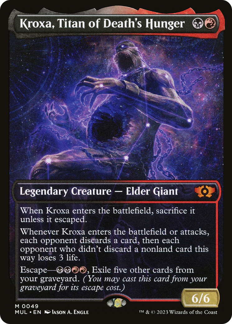 Kroxa, Titan of Death's Hunger (0049) (Showcase) - Foil