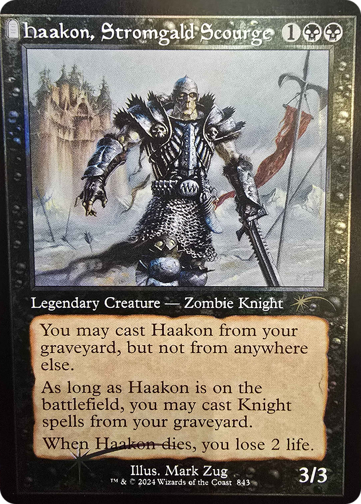 Haakon, Stromgald Scourge (843) (Retro Frame) - Foil