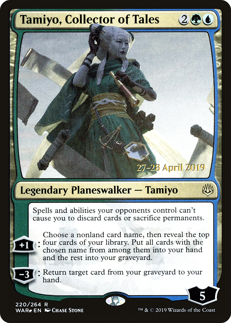 Tamiyo, Collector of Tales (220) (Prerelease) - Foil