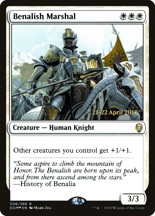 Benalish Marshal (006) (Prerelease) - Foil