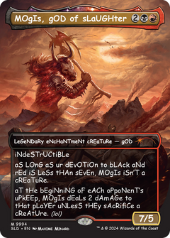 Mogis, God of Slaughter (9994) (Borderless) - Rainbow Foil