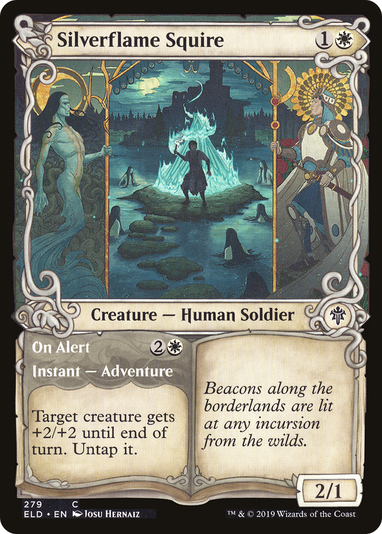 Silverflame Squire // On Alert (279) (Showcase) - Foil