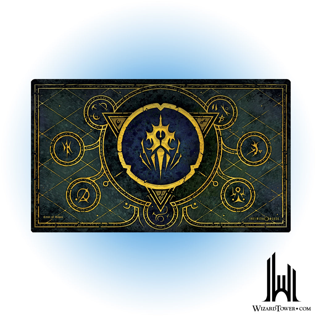 Playmat - Crest of Dagon (Black Stitched)